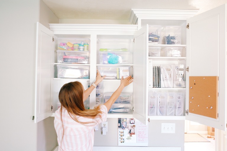 homeschool cupboards