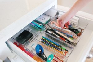 organizing a junk drawer